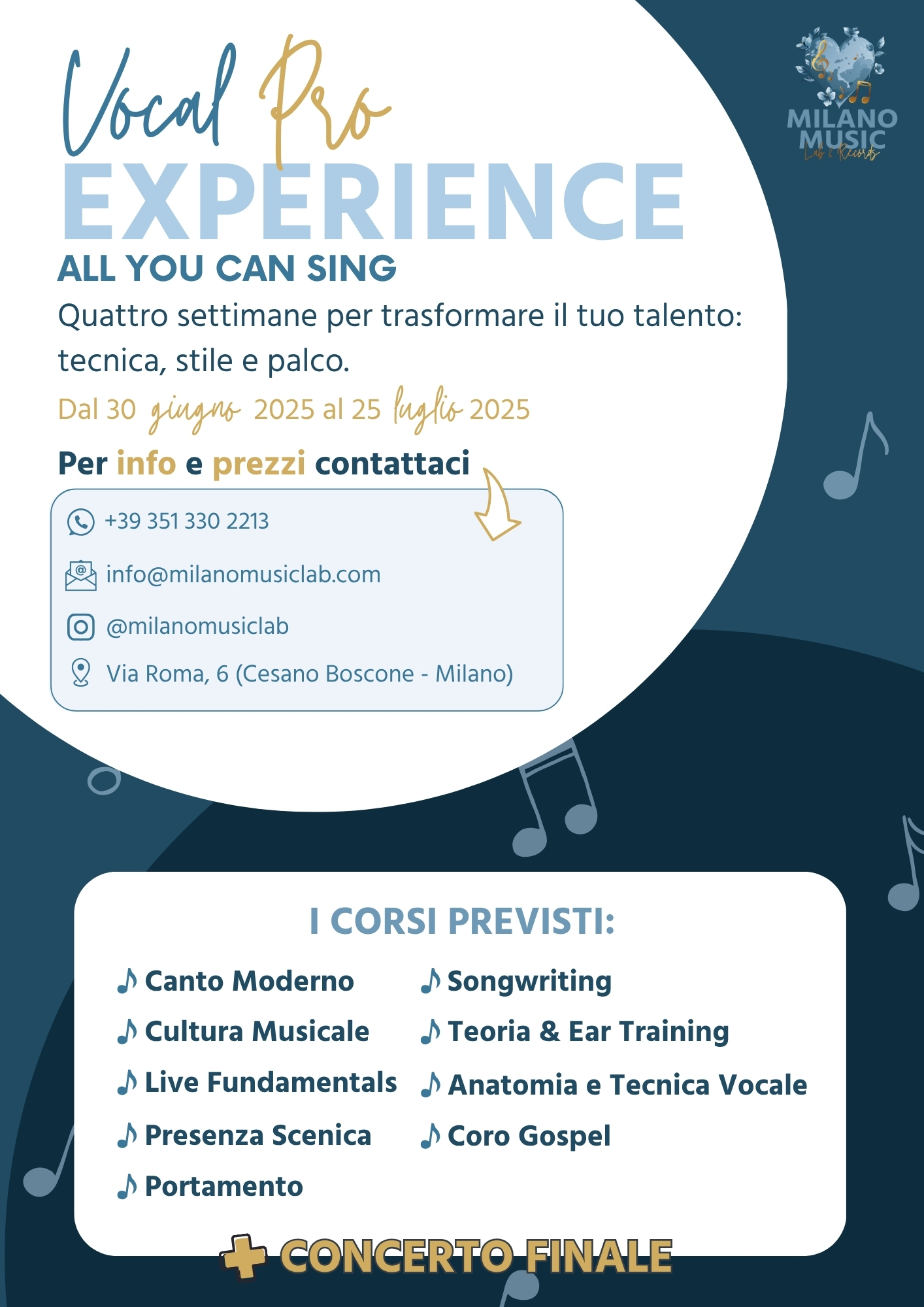 VOCAL PRO (Volantino (A4)) VOCAL PRO (Volantino (A4))